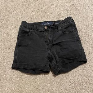 hollister black jean shorts